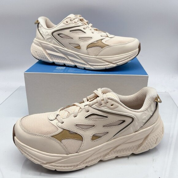 Hoka One One Clifton L Walking Running Shoe Vanilla wheat Men US 9 / Women US 10 - Picture 1 of 12